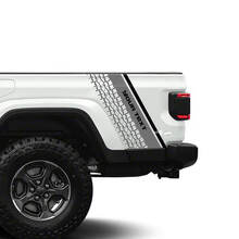 Adesivo in vinile personalizzato con motivo a traccia di pneumatico per parte posteriore laterale Jeep Gladiator_2