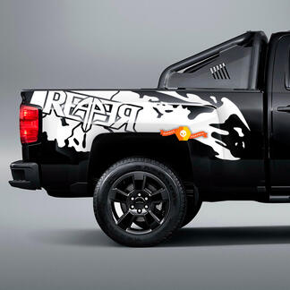 Coppia logo Reaper Side Splash Bed per qualsiasi grafica di decalcomania in vinile per camion
