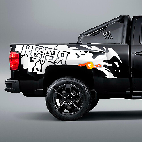 Adesivi Vinilici Laterali Reaper Splash per Pianali di Pickup