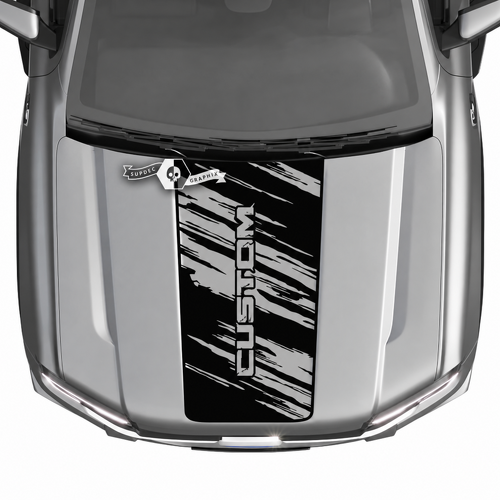 CUSTOM Vertical Torn Hood Panel Cofano Adesivo in vinile per Ford Ranger