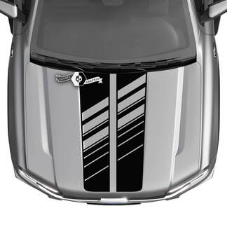 Ford Ranger cofano posteriore camion strisce logo fango tracce di pneumatici decalcomanie grafiche distrutte

