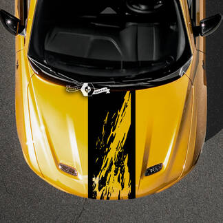 Cappuccio Dodge Hornet Stripes Wrap Destroyed Mud Logo Vinile Decalcomanie Adesivo
