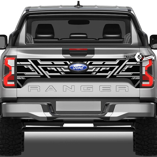 Adesivo Vinilico Geometrico per Portellone per Musclecar Ranger