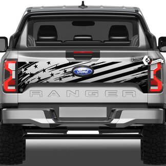 Ford Ranger Wrap bandiera USA distrutta fango Splash Wrap portellone lato letto decalcomanie in vinile
