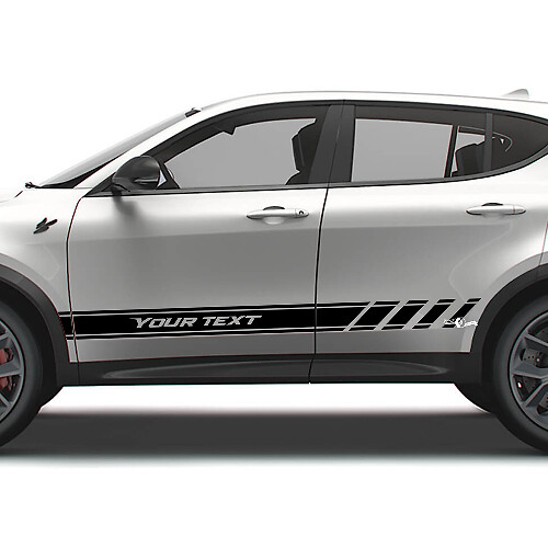 Set di Adesivi Strisce Laterali in Vinile Stile Racing per Dodge Hornet