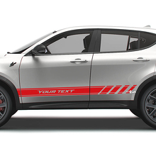 Set di Adesivi Strisce Laterali in Vinile Stile Racing per Dodge Hornet_2