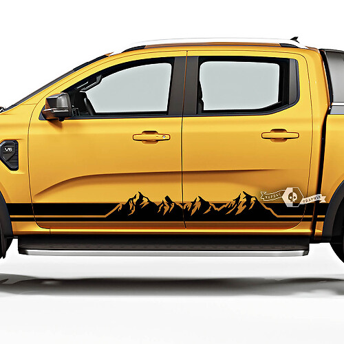 Adesivi in Vinile con Strisce Laterali Stile Mountain per Musclecar Ranger