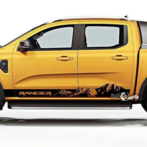 Adesivi in Vinile a Strisce Stile Montagna per Minigonne Musclecar Ranger