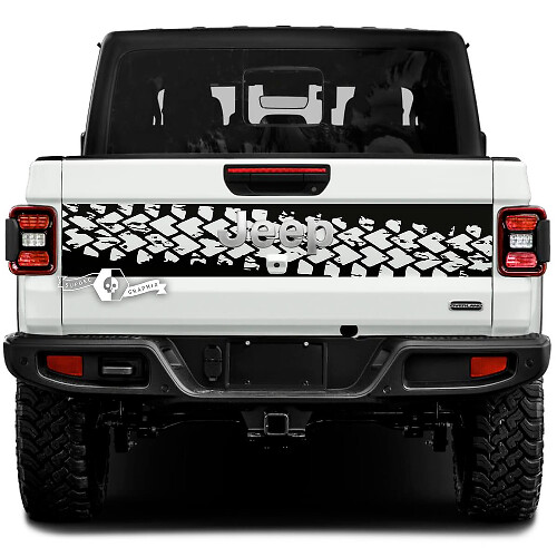 Jeep Gladiator Wrap Fango Pneumatico Pista Adesivi Decalcomanie Grafica in vinile Portellone Letto Adesivi in ​​vinile Decalcomanie
