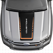 Adesivo in Vinile Personalizzato con Lettere Effetto Usurato per Cofano Musclecar Ranger_4