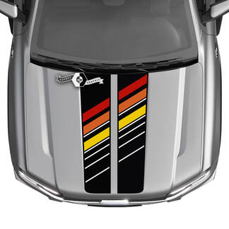 Decalcomanie grafiche a strisce per camion con logo Ford Ranger Hood 2 colori
