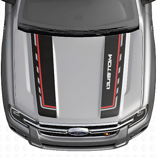 Kit di Adesivi in Vinile con Doppie Strisce Personalizzate per Cofano per Musclecar Ranger