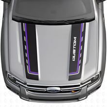 Kit di Adesivi in Vinile con Doppie Strisce Personalizzate per Cofano per Musclecar Ranger_5