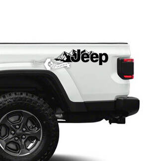 2x Jeep Gladiator Side Mountains decalcomanie grafica in vinile
