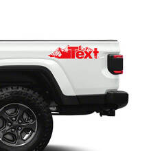 Adesivi laterali in vinile stile montagna personalizzati per Jeep Gladiator_3