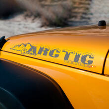Adesivo in vinile Hood Arctic Mountain per Jeep Wrangler_2