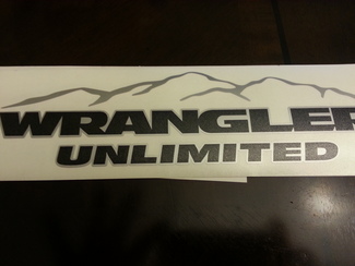 Jeep Mountain Wrangler Unlimited CJ TJ YJ JK XJ Tutti i colori Sticker Decal#4