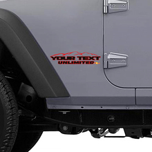 Adesivo Laterale in Stile Montagne per Jeep Wrangler Unlimited 2