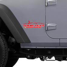 Adesivo laterale in vinile stile montagne R2-D2 per Jeep Wrangler Unlimited 3