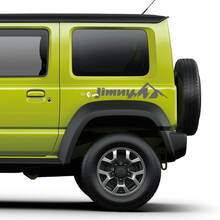 Suzuki JIMNY Mountains Grafica laterale Decalcomania per porte Adesivo logo
 2