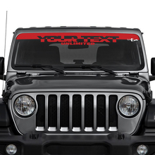 Adesivi in vinile personalizzati per parabrezza per Jeep Wrangler Unlimited 2