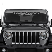 Adesivi in vinile personalizzati per parabrezza per Jeep Wrangler Unlimited 3