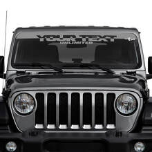 Adesivi in vinile personalizzati per parabrezza per Jeep Wrangler Unlimited 3