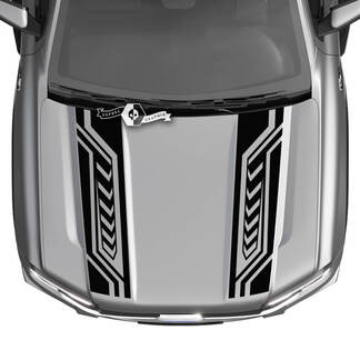 Decalcomanie grafiche divise con strisce di camion con geometria del logo del cofano Ford Ranger
