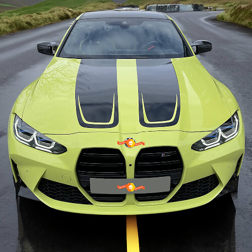 Adesivo in vinile CSL Style per cofano Strisce per BMW M4 M3 G80 G82 G83 2021+