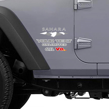 Adesivo laterale in vinile stile montagna Sahara 6.1L V8 per Jeep Wrangler Unlimited 2