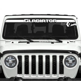 Jeep Gladiator parabrezza logo pneumatico traccia decalcomanie grafica in vinile

