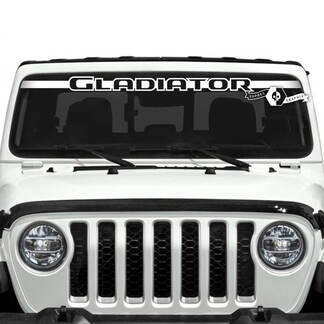 Jeep Gladiator parabrezza Logo Trim contorno decalcomanie grafica in vinile
