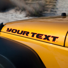 Adesivo in Vinile con Contorno Lettere per Cofano Jeep Wrangler 2