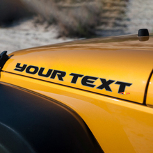 Adesivo in Vinile con Contorno Lettere per Cofano Jeep Wrangler 3