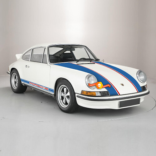 Kit Adesivi in Vinile Strisce Cofano e Laterali Stile Classico per Porsche 911