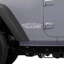 Kit di adesivi laterali personalizzati Mountain Style per Jeep Wrangler Unlimited_2