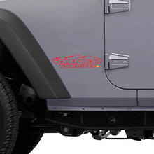 Kit di adesivi laterali personalizzati Mountain Style per Jeep Wrangler Unlimited_3