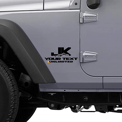 Adesivo in Vinile Stile Montagna JK per Jeep Wrangler Unlimited
