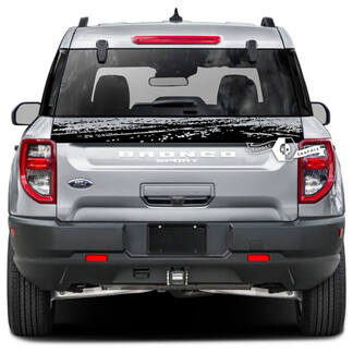 Ford Bronco portellone letto abbaglia vernice schizzi fango avvolgere decalcomanie adesivi

