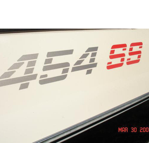Set di Adesivi in Vinile per Parafango 454 SS per Camion Chevrolet 1990-1993