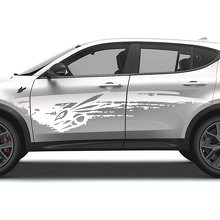 Kit decal in vinile con logo Hornet e schizzi di fango per portiera Dodge Hornet_2