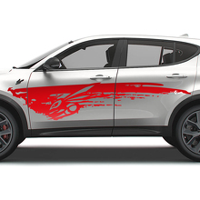 Kit decal in vinile con logo Hornet e schizzi di fango per portiera Dodge Hornet_3