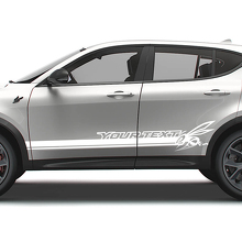 Adesivi in Vinile Personalizzati a Strisce Laterali con Logo Hornet per Porte Dodge Hornet_2