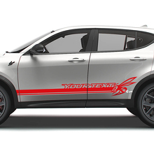Adesivi in Vinile Personalizzati a Strisce Laterali con Logo Hornet per Porte Dodge Hornet_3