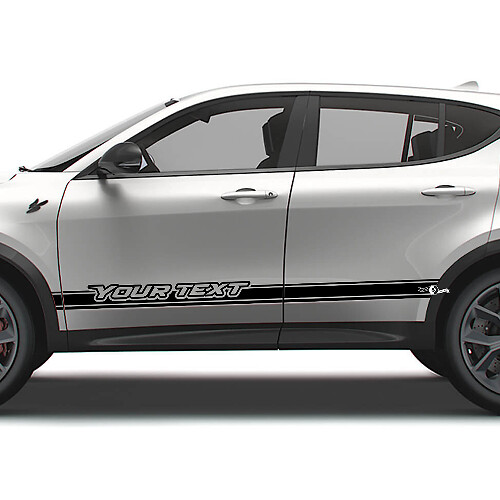 Adesivi in vinile personalizzati a fascia laterale per porta per Dodge Hornet