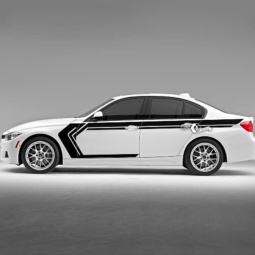 Coppia BMW Hood Doors Side Stripes Rally Motorsport Trim Vinile Adesivo F30 G20
