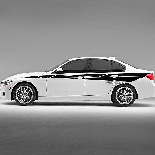 Coppia BMW porte del cofano strisce laterali Rally Motorsport Trim parafango posteriore adesivo in vinile F30 G20
