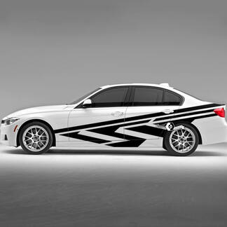 Coppia BMW porte del cofano Side Wrap Rally Motorsport Trim parafango posteriore adesivo in vinile F30 G20
