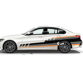 Coppia porte cofano BMW Side Rally Motorsport Trim linee parafango posteriore adesivo decalcomania in vinile F30 G20 2 colori
