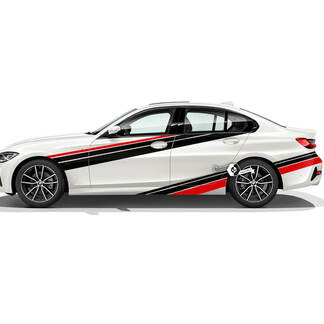 Coppia BMW porte cofano laterale Rally Motorsport parafango posteriore adesivo decalcomania in vinile F30 G20 2 colori
